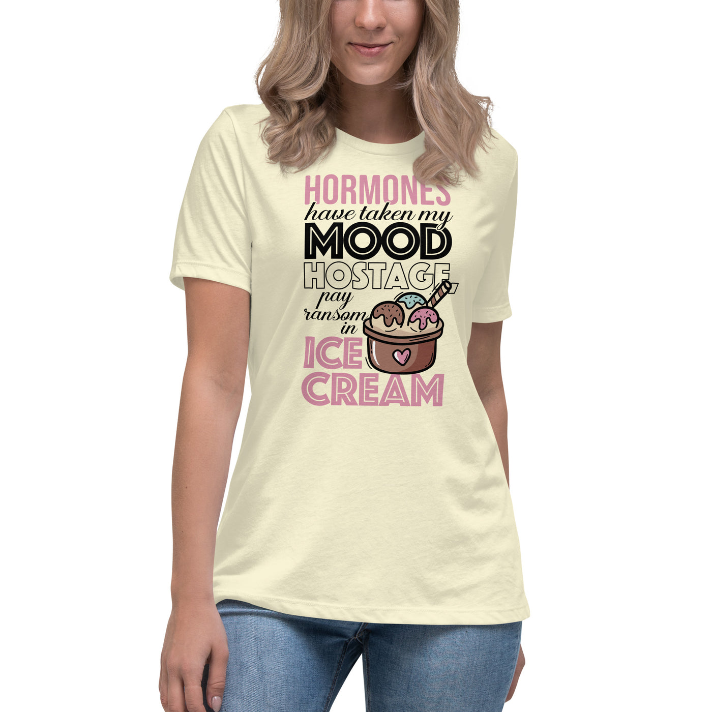 Hormones Ice Cream Period Mood Women's T-Shirt