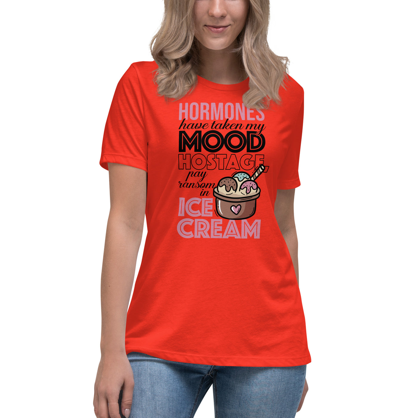 Hormones Ice Cream Period Mood Women's T-Shirt