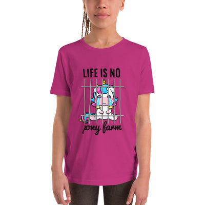 Life is no Ponyfarm - German Mood Kids T-Shirt