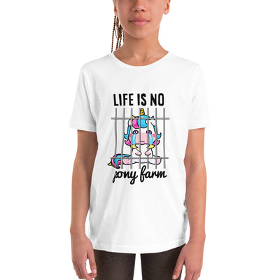 Life is no Ponyfarm - German Mood Kids T-Shirt